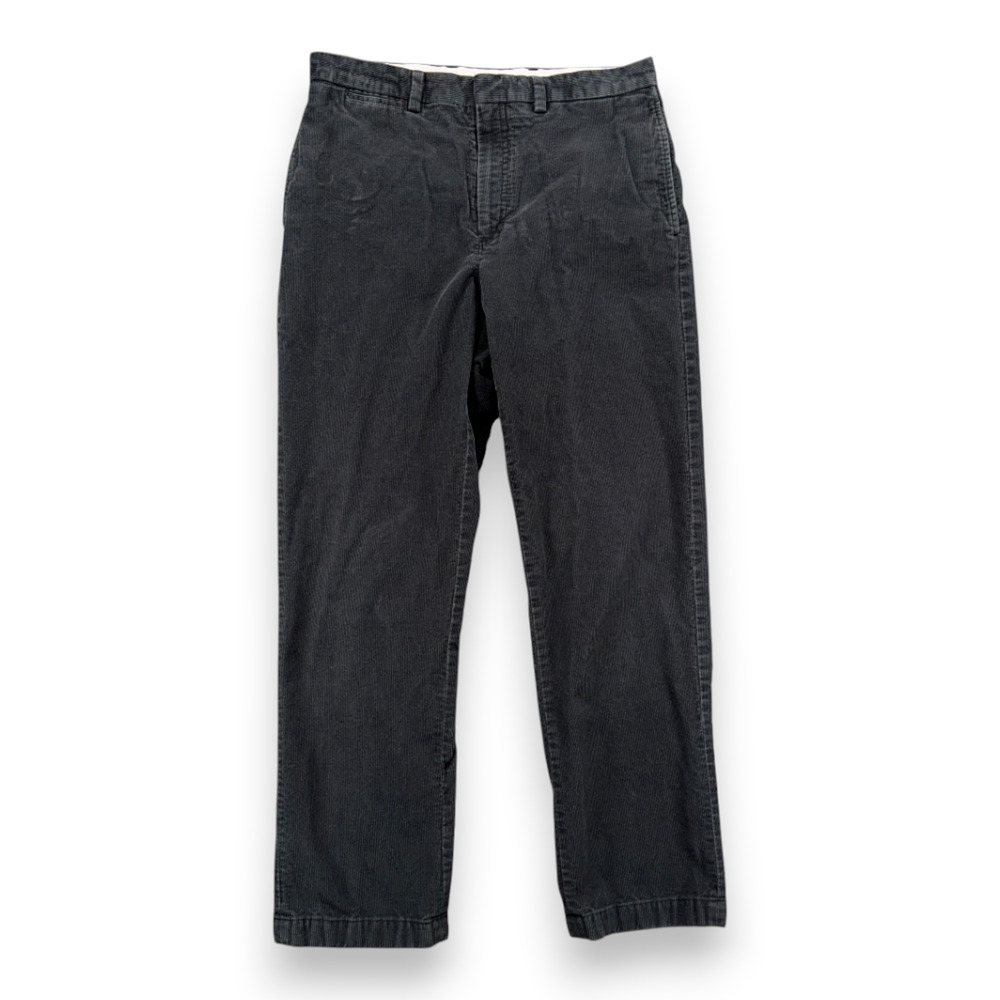 LL Bean Pants Mens 32x32 Gray Corduroy Cotton Classic Fit Heritage Outdoor